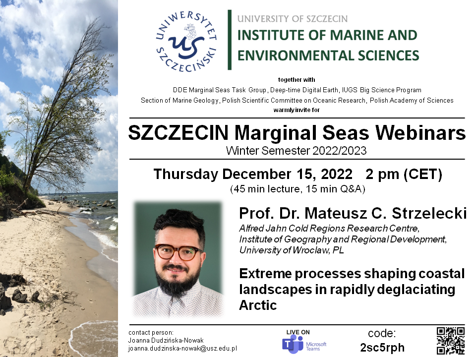 Grudniowa prezentacja w ramach cyklu Szczecin Marginal Seas Webinar