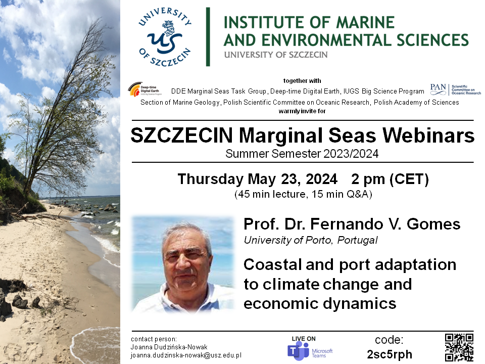Zbliża się kolejne webinarium z cyklu Szczecin Marginal Seas Webinars